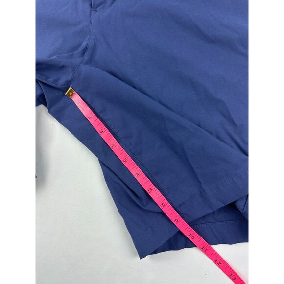 Lululemon Commission Navy Blue Tech Walk Chino Shorts Mens Waist Size 36 - Picture 8 of 9